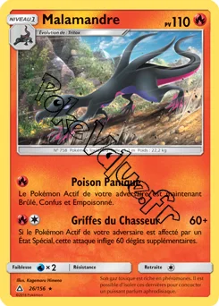 Carte Pokémon Malamandre n°26 de la série Ultra-Prisme