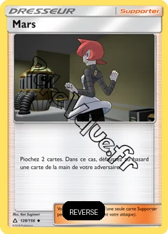 Carte Pokémon Mars Reverse n°128 de la série Ultra-Prisme
