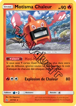 Carte Pokémon Motisma Chaleur n°24 de la série Ultra-Prisme
