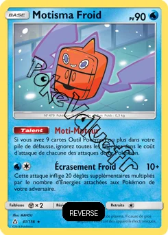 Carte Pokémon Motisma Froid Reverse n°41 de la série Ultra-Prisme