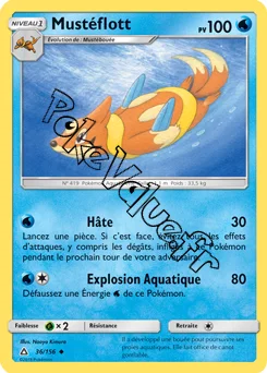 Carte Pokémon Mustéflott n°36 de la série Ultra-Prisme