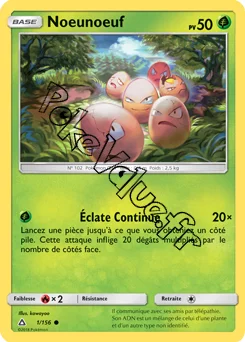 Carte Pokémon Noeunoeuf  n°1 de la série Ultra-Prisme