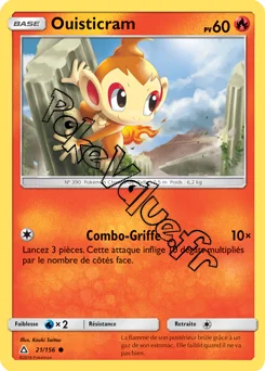 Carte Pokémon Ouisticram n°21 de la série Ultra-Prisme
