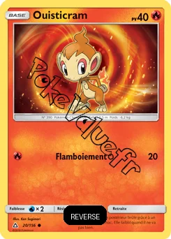 Carte Pokémon Ouisticram Reverse n°20 de la série Ultra-Prisme