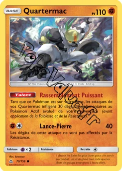 Carte Pokémon Quartermac n°70 de la série Ultra-Prisme