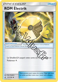 Carte Pokémon ROM Électrik n°121 de la série Ultra-Prisme