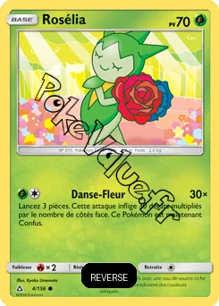Carte Pokémon Rosélia Reverse n°4 de la série Ultra-Prisme