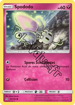 Carte Pokémon Spododo  n°92 de la série Ultra-Prisme