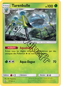Carte Pokémon Tarenbulle  n°17 de la série Ultra-Prisme