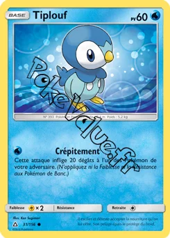 Carte Pokémon Tiplouf  n°31 de la série Ultra-Prisme