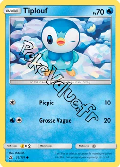 Carte Pokémon Tiplouf n°32 de la série Ultra-Prisme