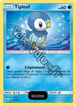 Carte Pokémon Tiplouf  Reverse n°31 de la série Ultra-Prisme