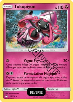 Carte Pokémon Tokopiyon  Reverse n°94 de la série Ultra-Prisme