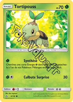 Carte Pokémon Tortipouss n°6 de la série Ultra-Prisme