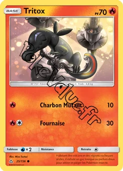 Carte Pokémon Tritox n°25 de la série Ultra-Prisme