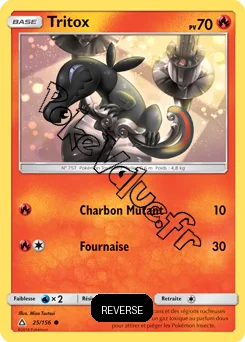 Carte Pokémon Tritox Reverse n°25 de la série Ultra-Prisme