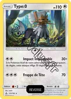 Carte Pokémon Type:0  Reverse n°115 de la série Ultra-Prisme