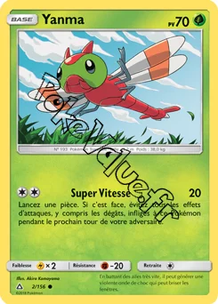 Carte Pokémon Yanma  n°2 de la série Ultra-Prisme