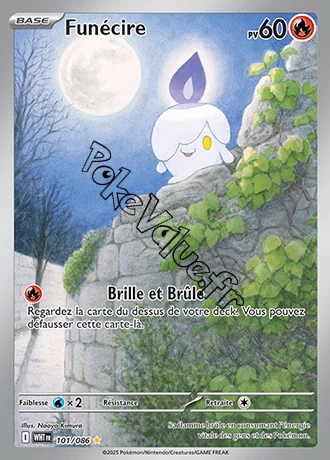 Carte Pokémon Funécire  n°101 de la série Flamme Blanche
