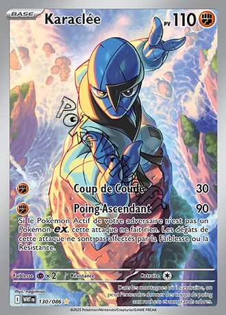 Carte Pokémon Karaclée  n°130 de la série Flamme Blanche