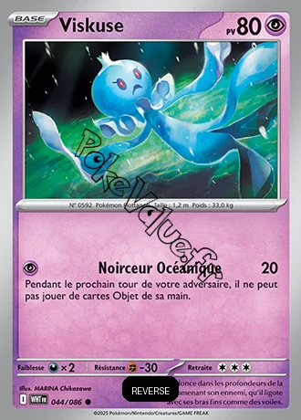 Carte Pokémon Viskuse Reverse n°44 de la série Flamme Blanche